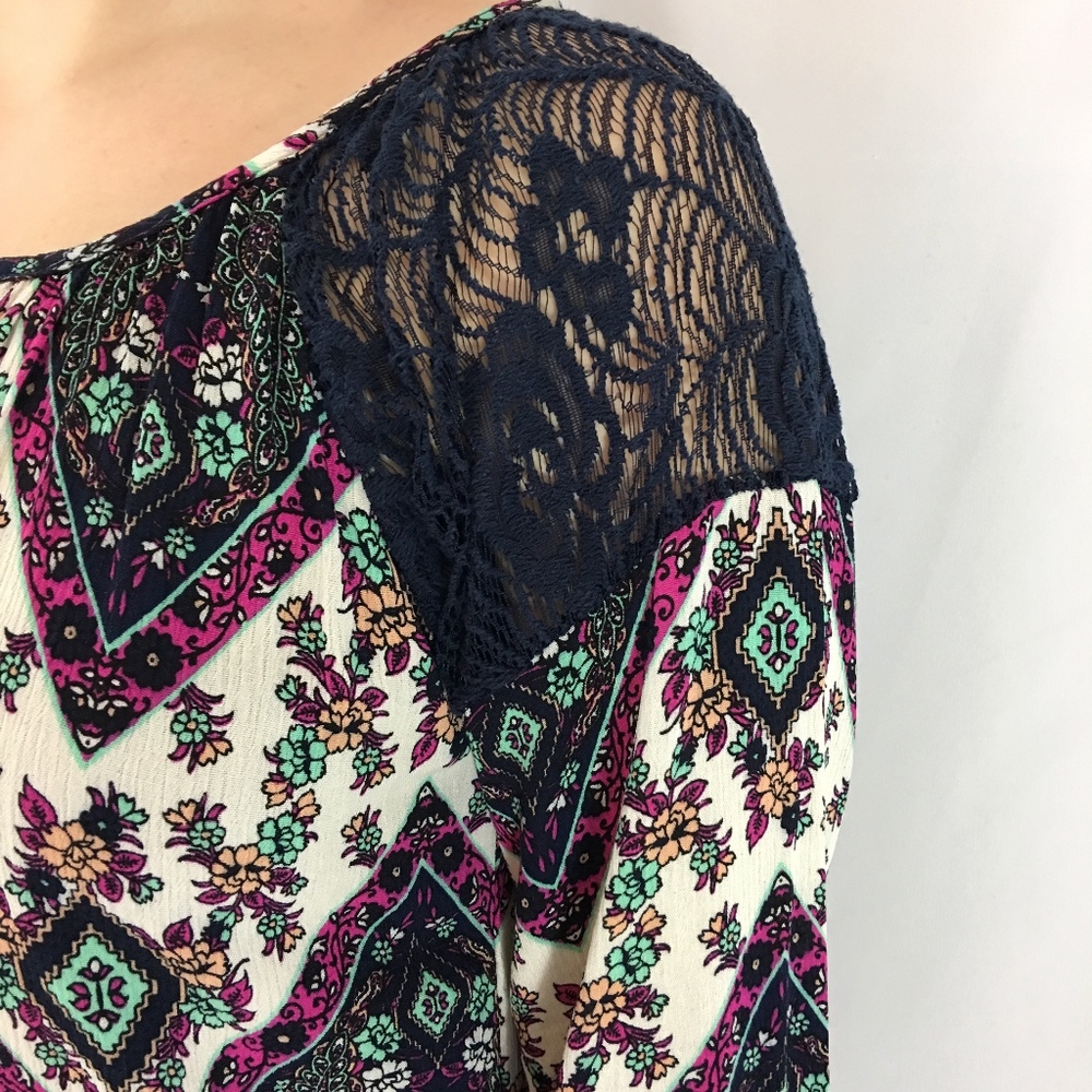 Paisley Chevron Boho Dress - Picture 5 of 8